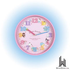 WALL CLOCK: STRAWBERRY MIXED CHARACTERS